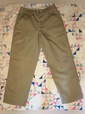 VTG 50s Cleveland Overall Co Cotton Button Fly Industrial Workwear Trousers 32